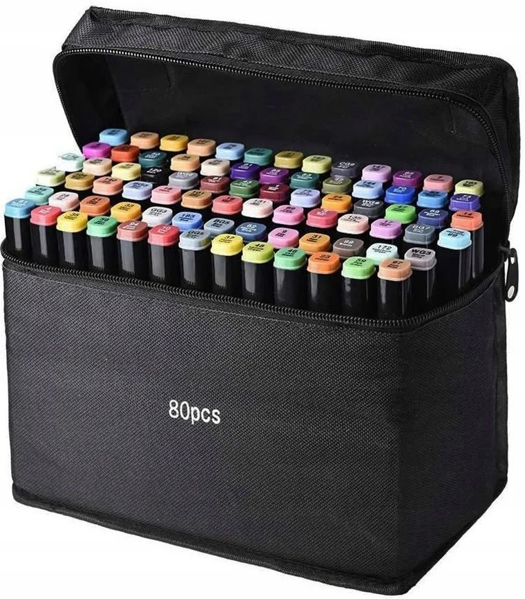 Beniamin, markery dwustronne, 80 szt.