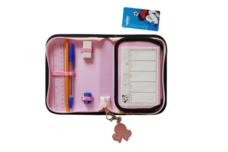 Beniamin, Myszka Minnie, piórnik jednokomorowy, z wyposażeniem