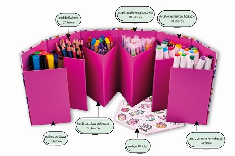 Beniamin, zestaw artystyczny, 106 elementów