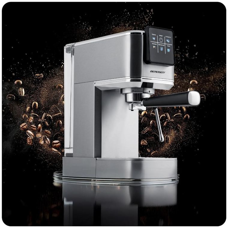 Berdsen, ekspres do kawy kolbowy, 20 bar, srebrny, BD-770
