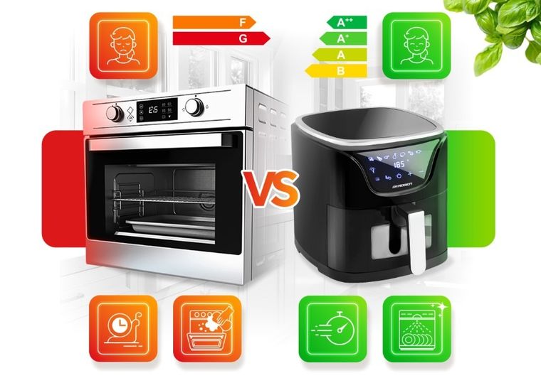 Berdsen, frytkownica beztłuszczowa, air fryer, czarno-srebrna, 5l, BD-652