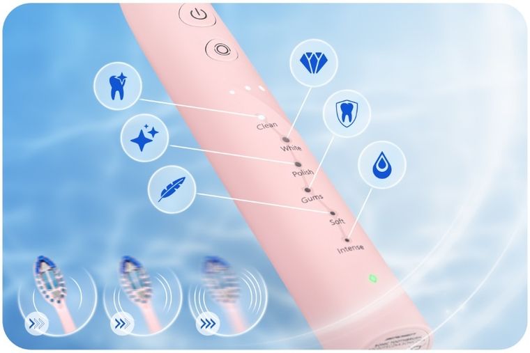 Berdsen, Galaxy, szczoteczka soniczna do zębów, różowa