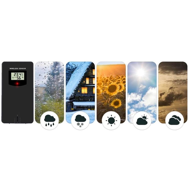 Berdsen, nadajnik do stacji pogodowej, czarny