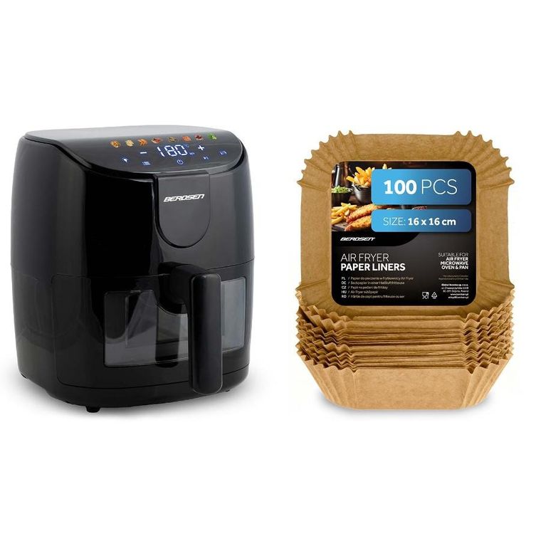 Berdsen, papier do pieczenia, wkładki do frytkownicy, 16 cm, 100 szt.