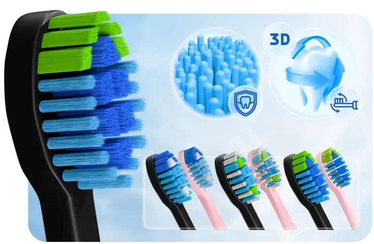 Berdsen, szczoteczka soniczna do zębów, Galaxy Duo, 2 szt.