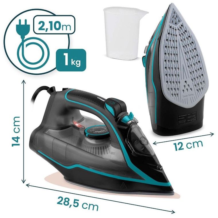 Berdsen, żelazko parowe, ceramiczna powłoka, praca w pionie, 2600W, BD-331