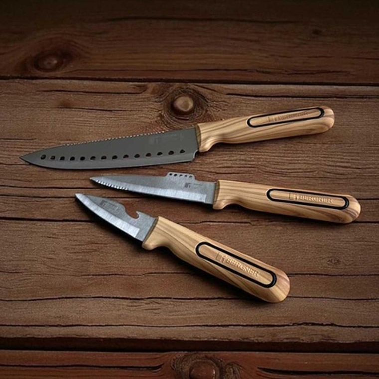 Bergner, Charcoal, zestaw noży kuchennych