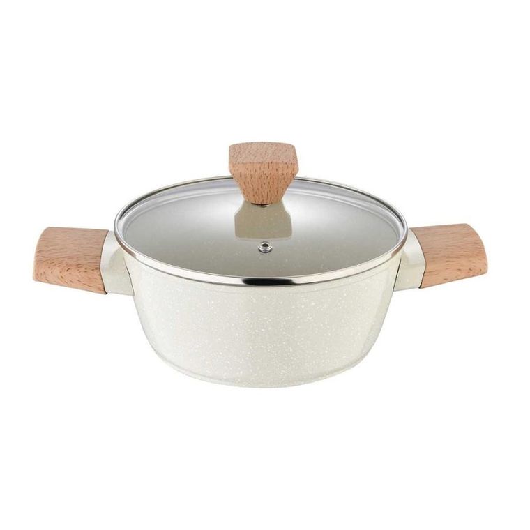 Bergner, Naturally, garnek marmurkowy z pokrywą, 20 cm