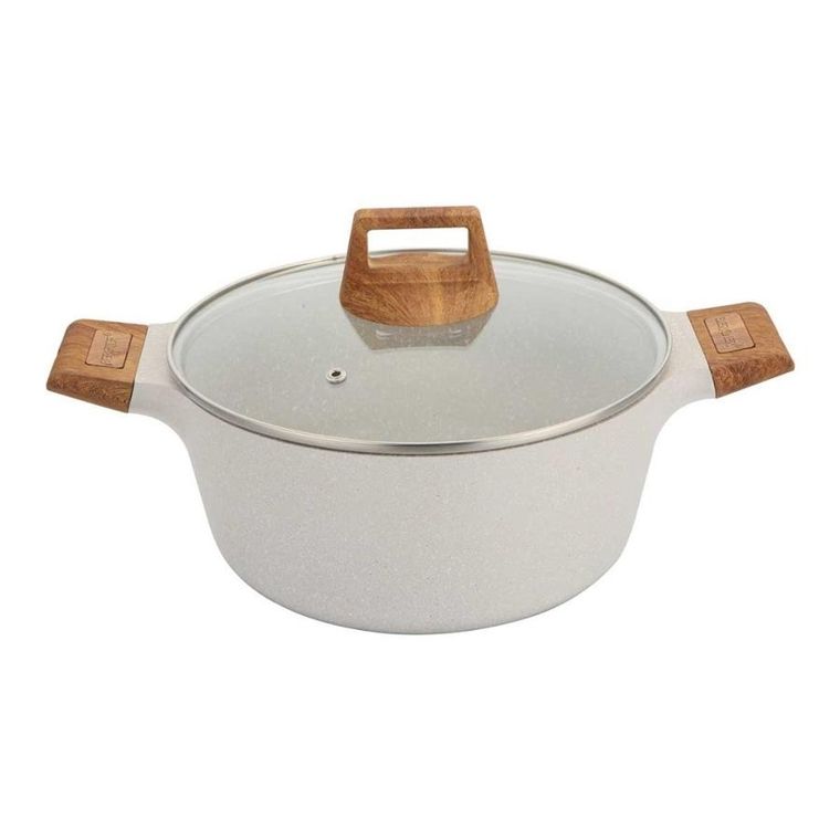 Bergner, Naturally, garnek marmurkowy z pokrywą, 28 cm