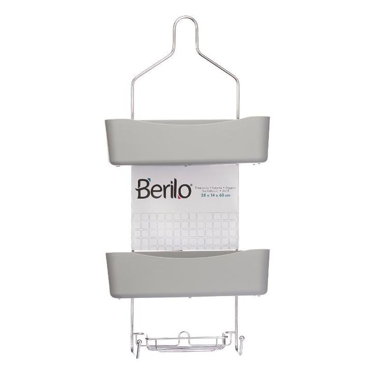 Berilo, Benna, koszyk pod prysznic bez wiercenia, 14-28-60 cm