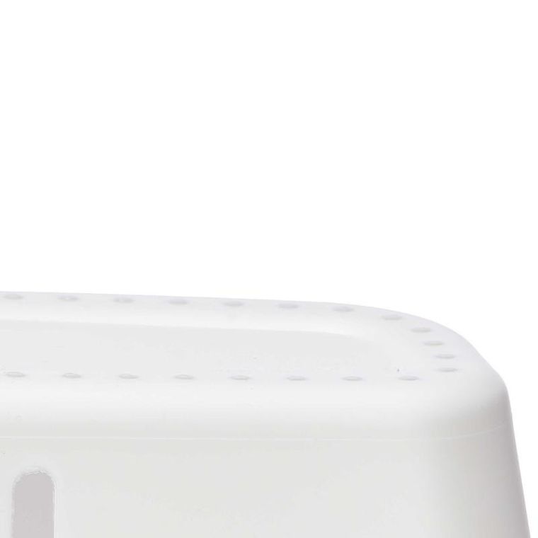 Berilo, biały koszyk pod prysznic, 14,5-28-31,5 cm