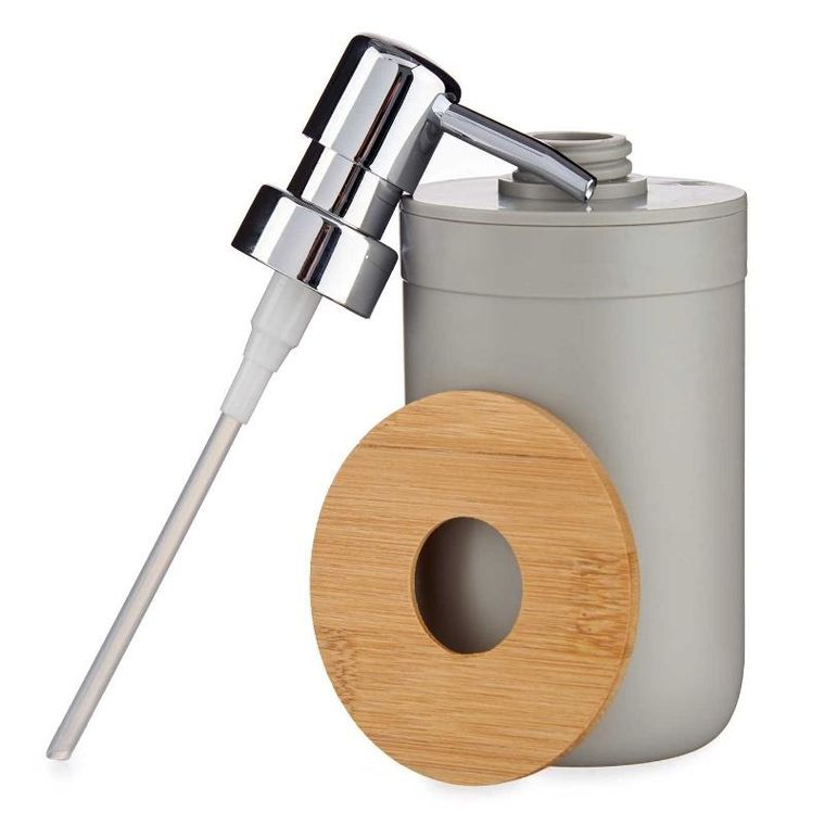 Berilo, Clean, dozownik na mydło z bambusową pokrywą, 350 ml