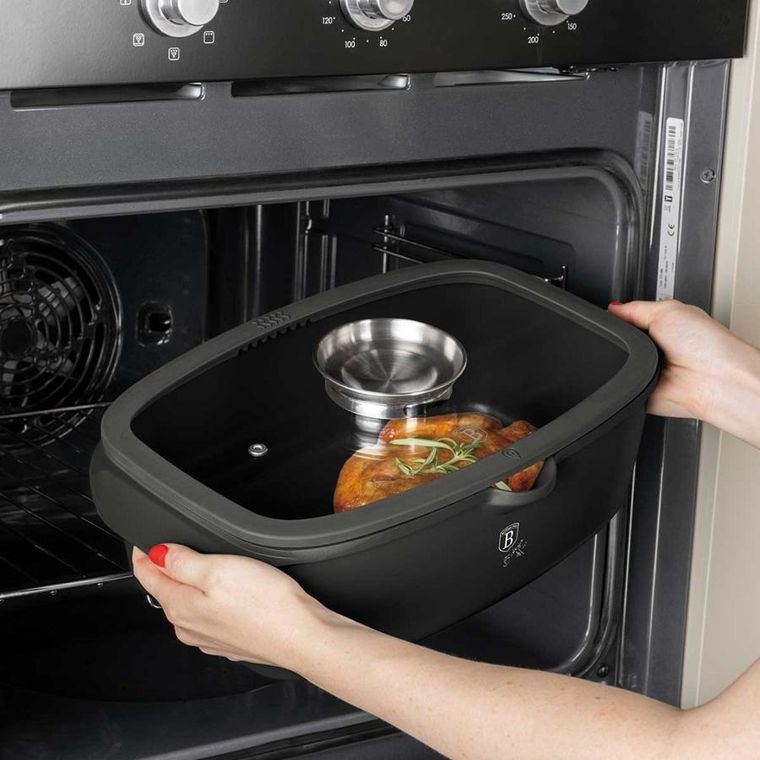 Berlinger Haus, Anthracite, brytfanna tytanowa z aromatyzerem