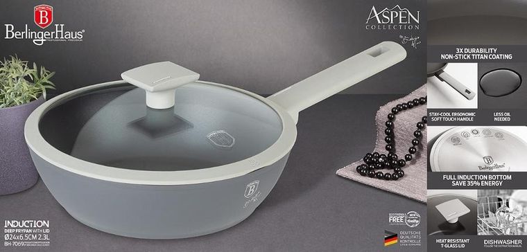 Berlinger Haus, Aspen, patelnia tytanowa, 24 cm