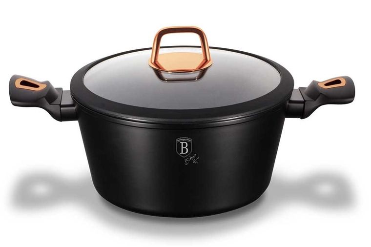 Berlinger Haus, Black Rose, komplet garnków grantowych z akcesoriami, 10 elementów