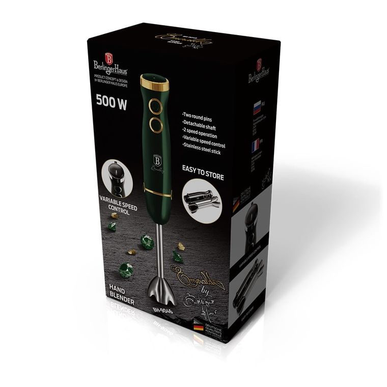 Berlinger Haus, blender ręczny, 500w, Emerald