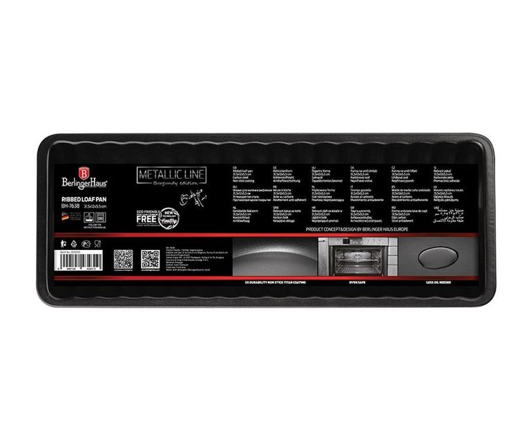 Berlinger Haus, Burgundy, karbowana forma do wypieków