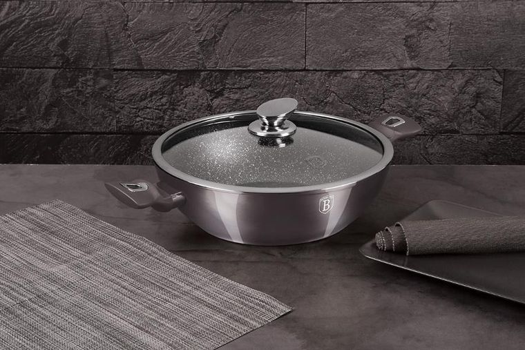Berlinger Haus, Carbon Pro, wok, garnek granitowy, 4.8l