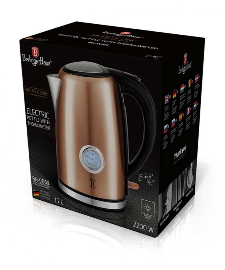 Berlinger Haus, czajnik elektryczny z termometrem, 1700 ml