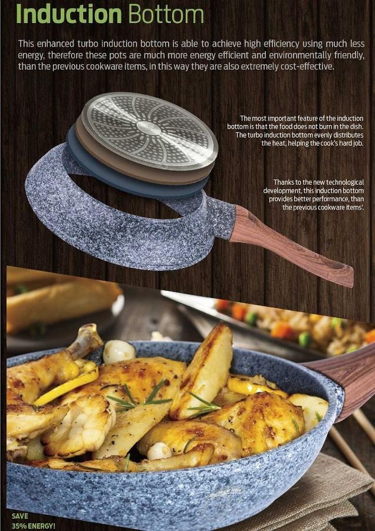 Berlinger Haus, Forest Line, zestaw: garnki z pokrywą + patelnia, 5 elementów