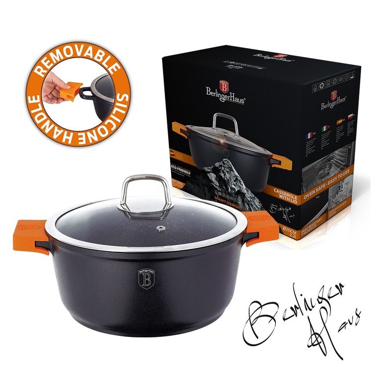 Berlinger Haus, Granit Diamond, garnek granitowy, 2.4l