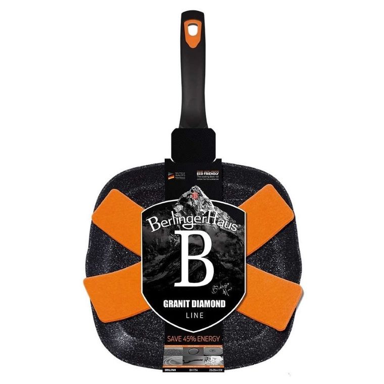 Berlinger Haus, Granit Diamond, patelnia grillowa, 25-28 cm