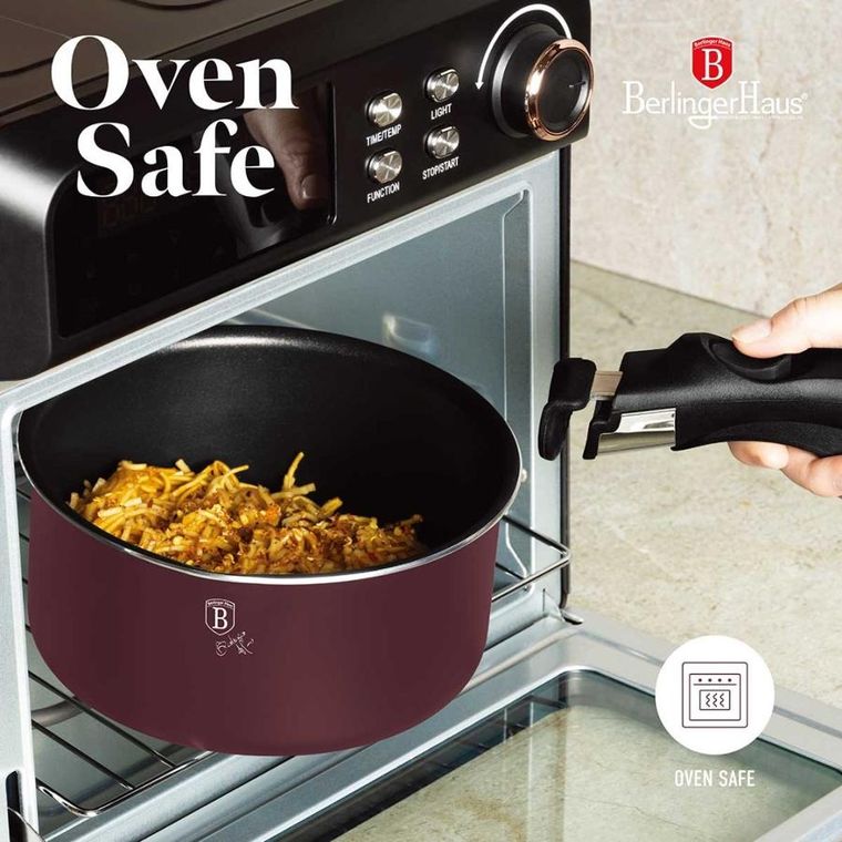 Berlinger Haus, Leonardo, zestaw: garnki tytanowe z pokrywą + patelnie, 9 elementów