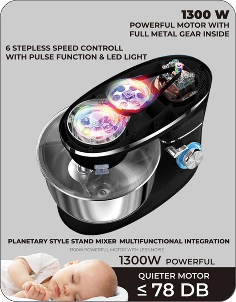 Berlinger Haus, mikser robot planetarny, matte black