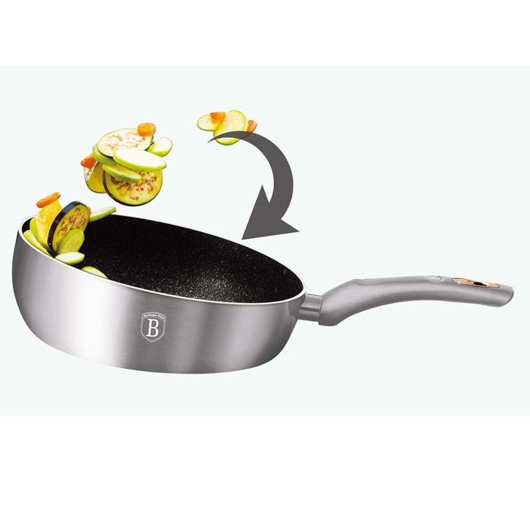 Berlinger Haus, Moonlight, patelnia wok flip, 26 cm, BH-6006
