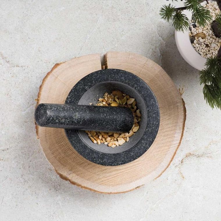 Berlinger Haus, moździerz granitowy, black rose, średnica, 14 cm