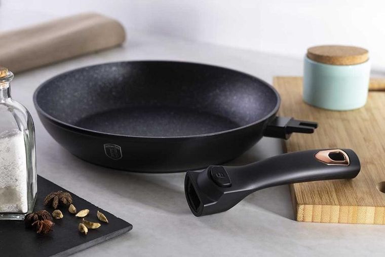 Berlinger Haus, patelnia granitowa, Black Rose, 28 cm