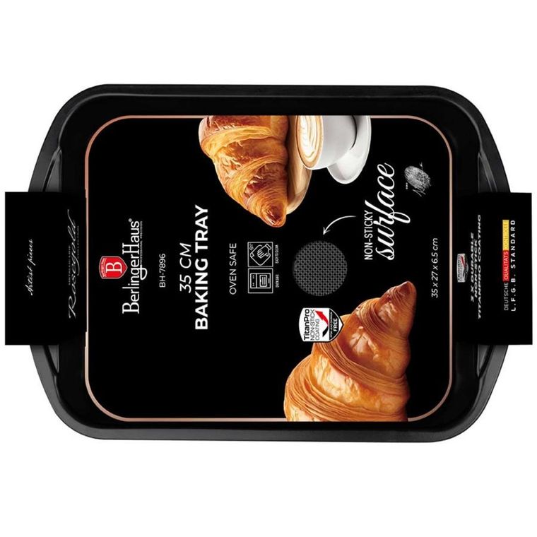 Berlinger Haus, Rose Gold, brytfanna, forma, 35-27 cm