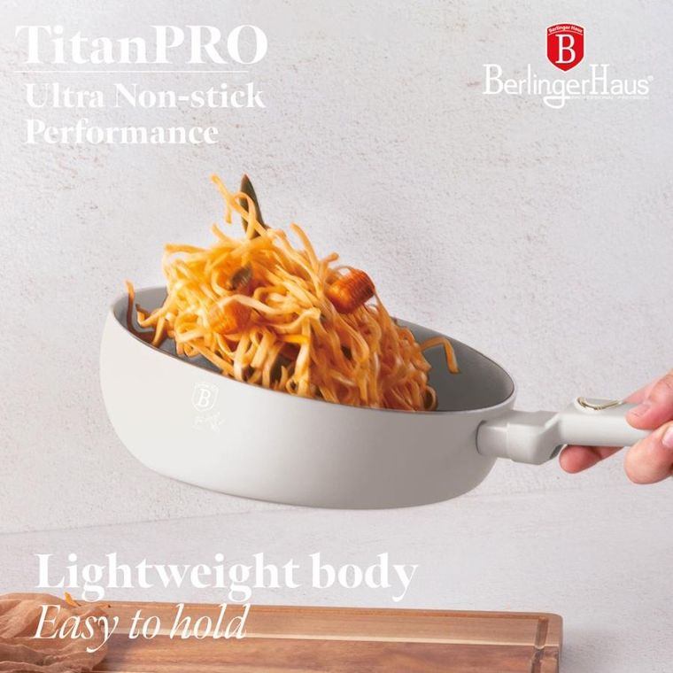 Berlinger Haus, Sahara, Flip, wok patelnia tytanowa, 26 cm