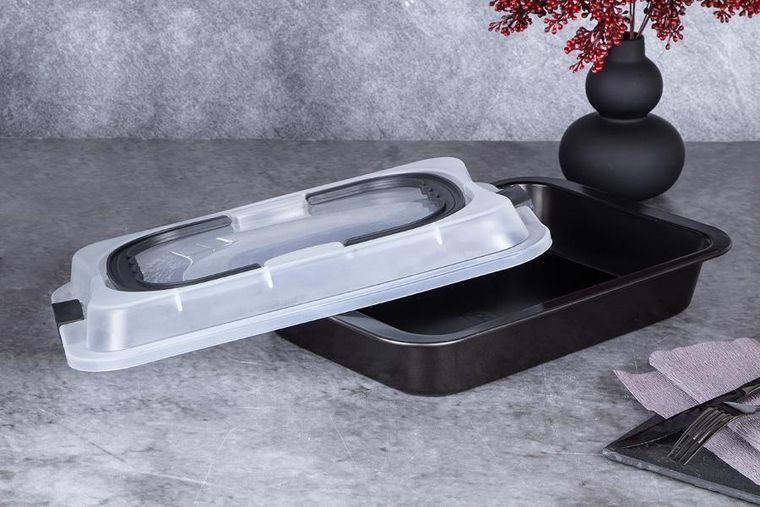 Berlinger Haus, Shiny Black, forma do pieczenia z pokrywą, BH-7840