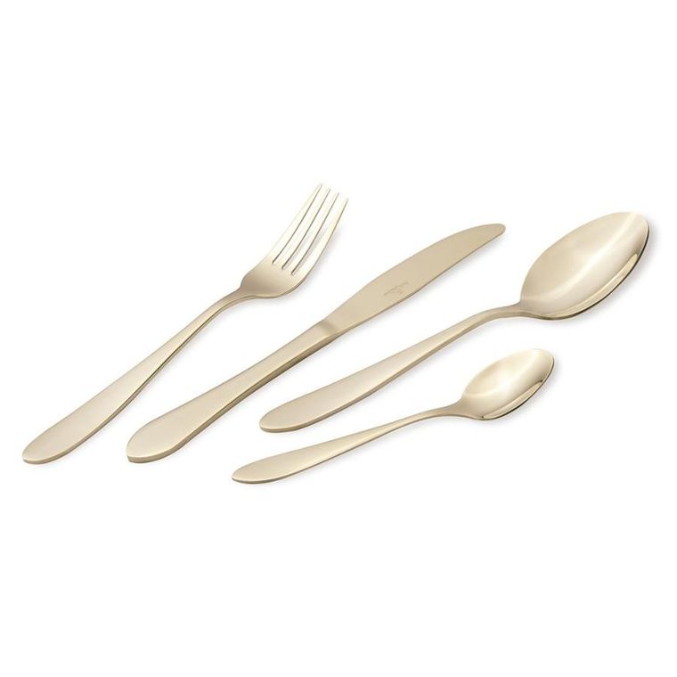 Berlinger Haus, sztućce satyna, champagne, 24 elementy