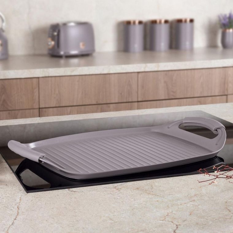 Berlinger Haus, Taupe, płyta grillowa tytanowa, 47 cm