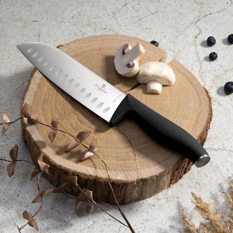 Berlinger Haus, zestaw noży kuchennych z listwą, matte black, 5 szt.