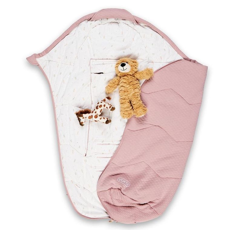 BeSafe Voksi, śpiworek do fotelika i wózka Voksi Breeze Light, pudrowy róż