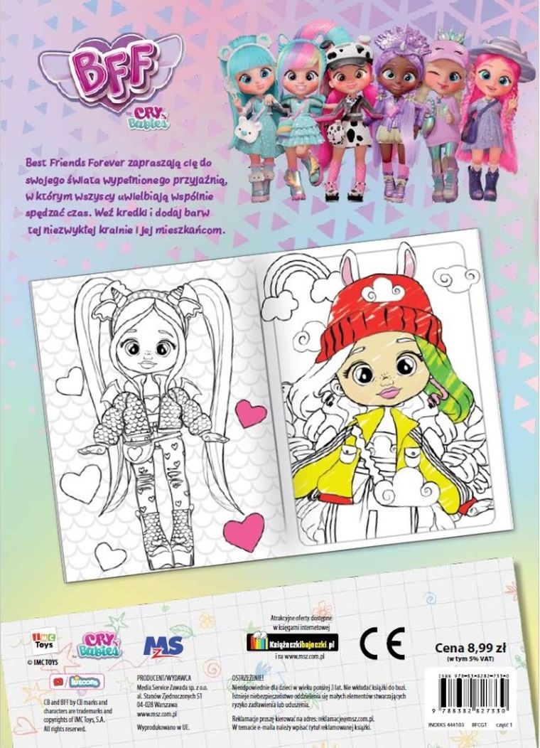 Best Friends Forever. Dodaj kolorów. Część 1. Magiczne kolory przyjaźni