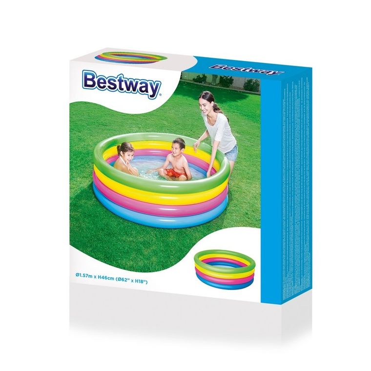 Bestway, basen dmuchany, cztery kolory, 157-46 cm