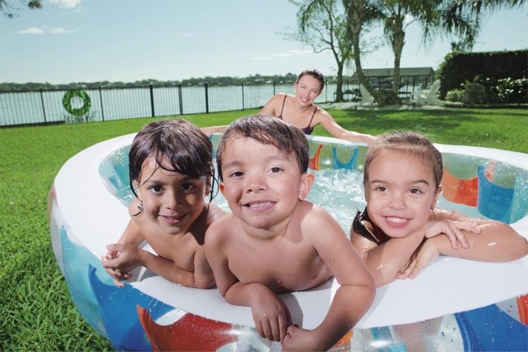 Bestway, basen dmuchany, owlany, fale, 229-152-51 cm, 1 szt.