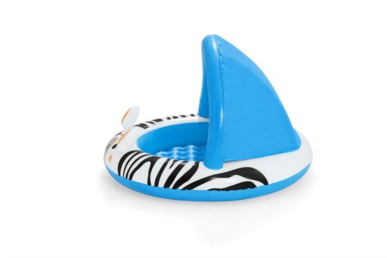 Bestway, basen dmuchany, z daszkiem i pompowanym dnem, zebra, 97-66 cm