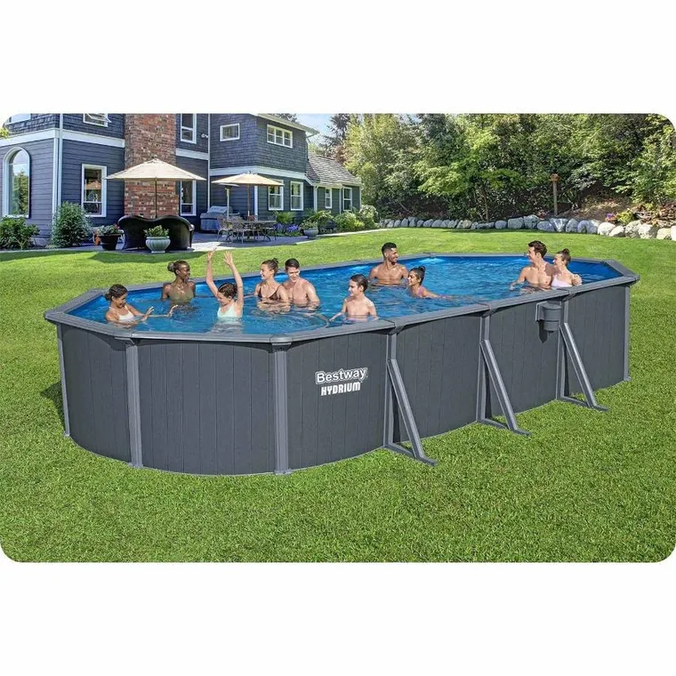 Bestway, basen ogrodowy, panelowy, całoroczny, 13w1, 732-366-132 cm