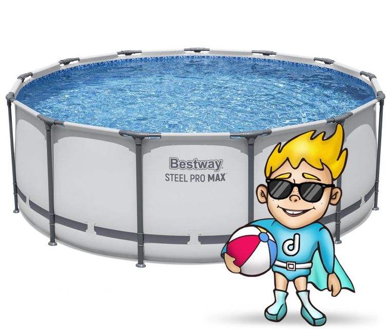 Bestway, basen ogrodowy, stelażowy, 396-122 cm, zestaw 18w1