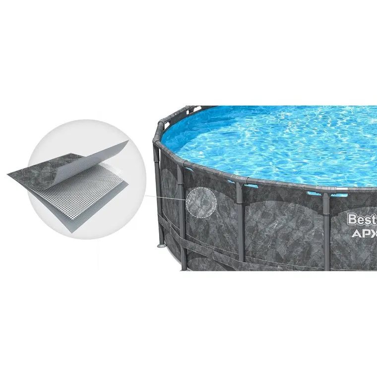 Bestway, basen ogrodowy, stelażowy, zestaw 11w1, 549-132 cm