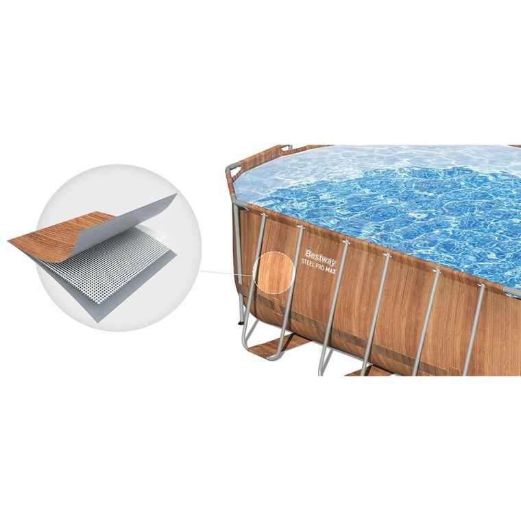 Bestway, basen ogrodowy, stelażowy, zestaw 13w1, 610-366-122 cm