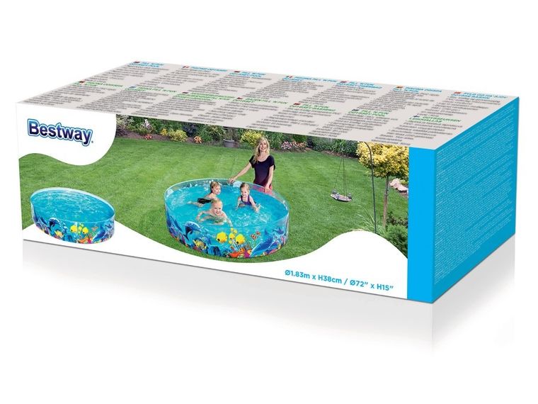 Bestway, basen rozporowy, okrągły, świat morskich zwierząt, 38-183 cm