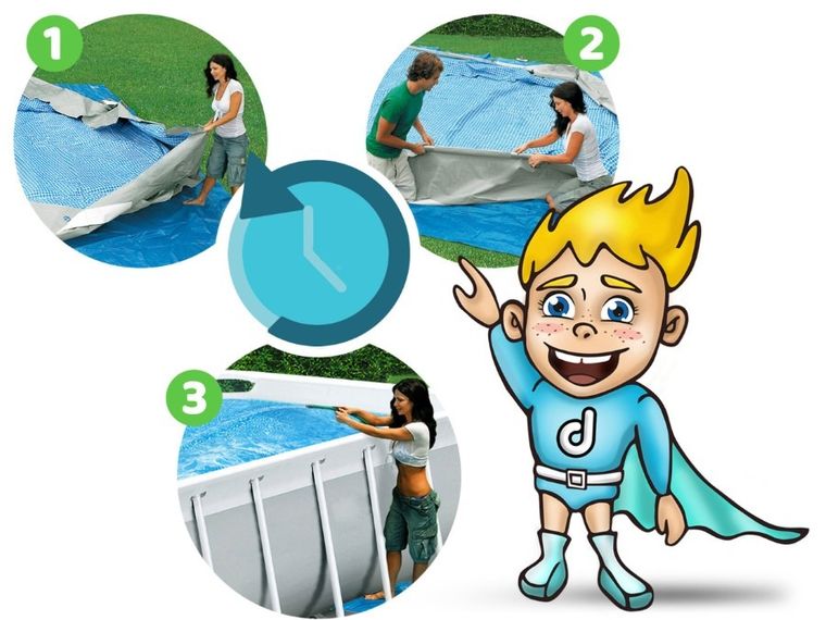 Bestway, basen stelażowy z pompą filtrującą i akcesoriami, prostokątny, 412-201-122 cm, zestaw 11w1