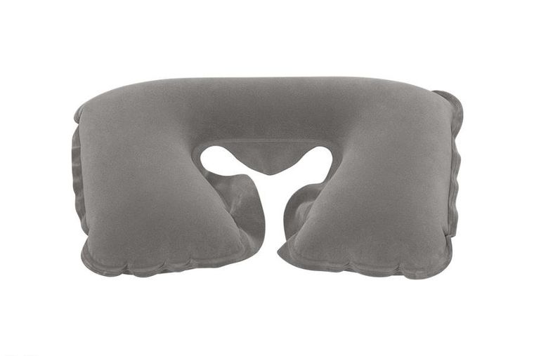 Bestway, dmuchana poduszka podróżna, szara, 46-28 cm