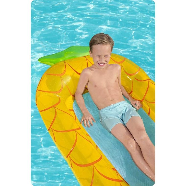 Bestway, dmuchany materac do pływania, ananas